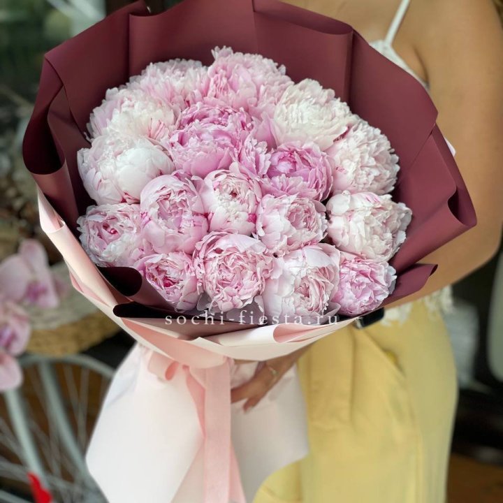 Букет с пионами №5 в Новосибирске
