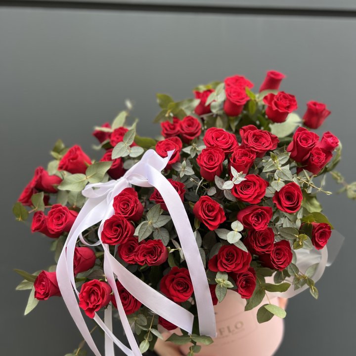 45 Красных роз в боксе "Сеньёрита" в Новосибирске