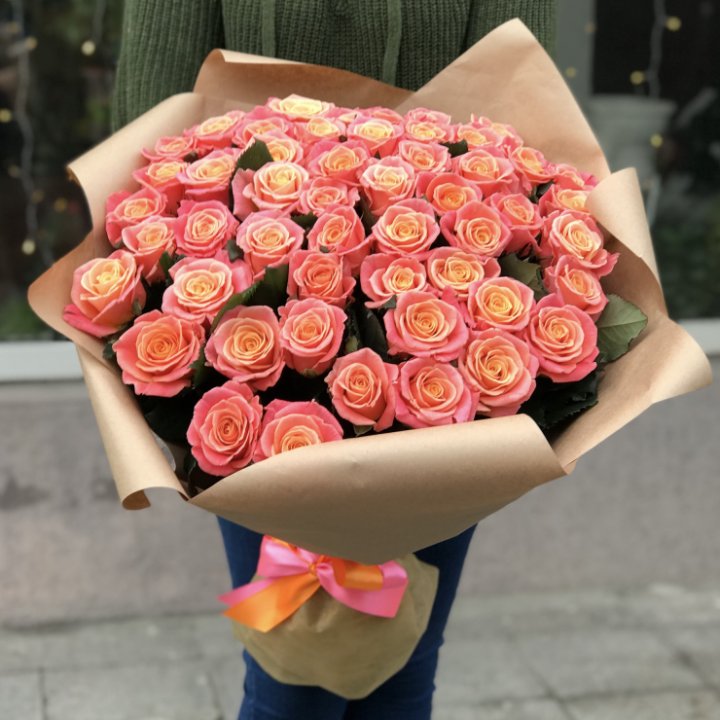 55 роз мисс пигги в Новосибирске