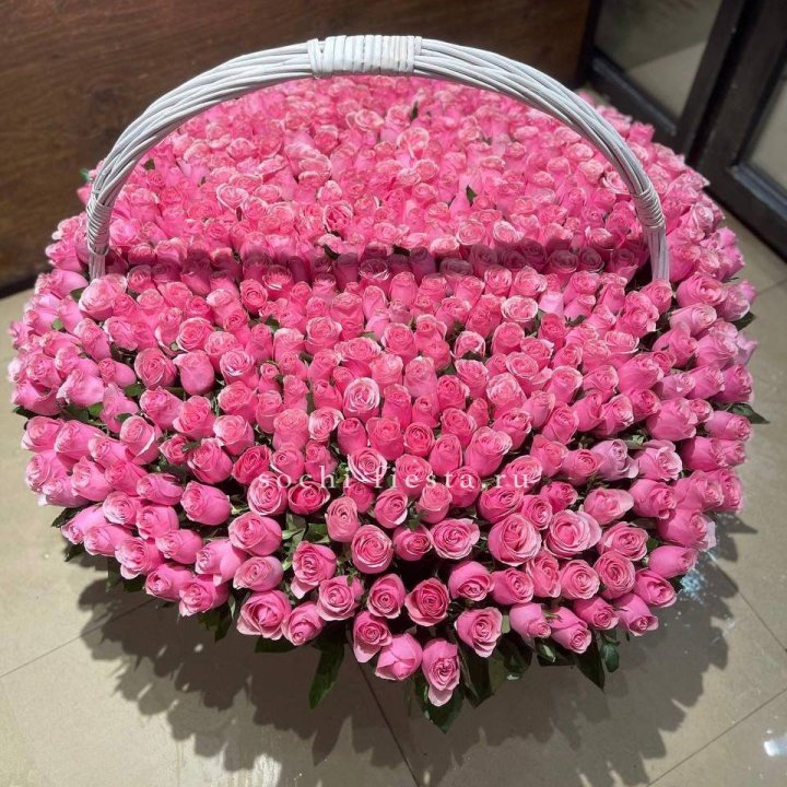 501 розовая роза в Новосибирске