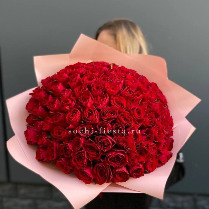 101 роза мадам ред в Новосибирске