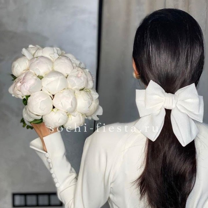 Свадебный букет пионов в Новосибирске
