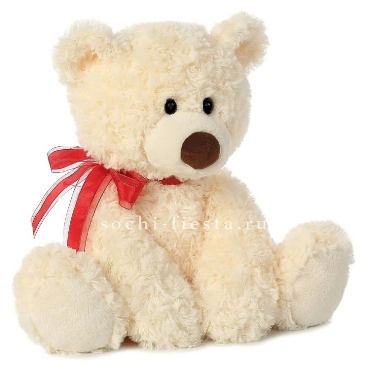 Белый плюшевый мишка  в Новосибирске