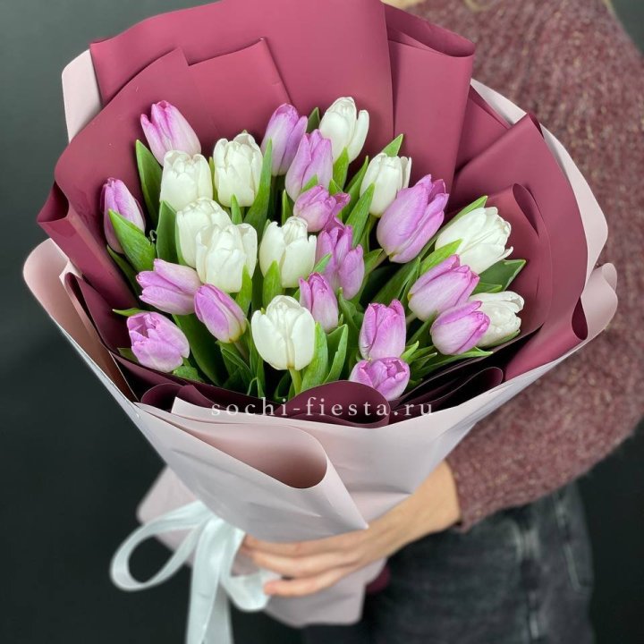 25 тюльпанов микс в Новосибирске