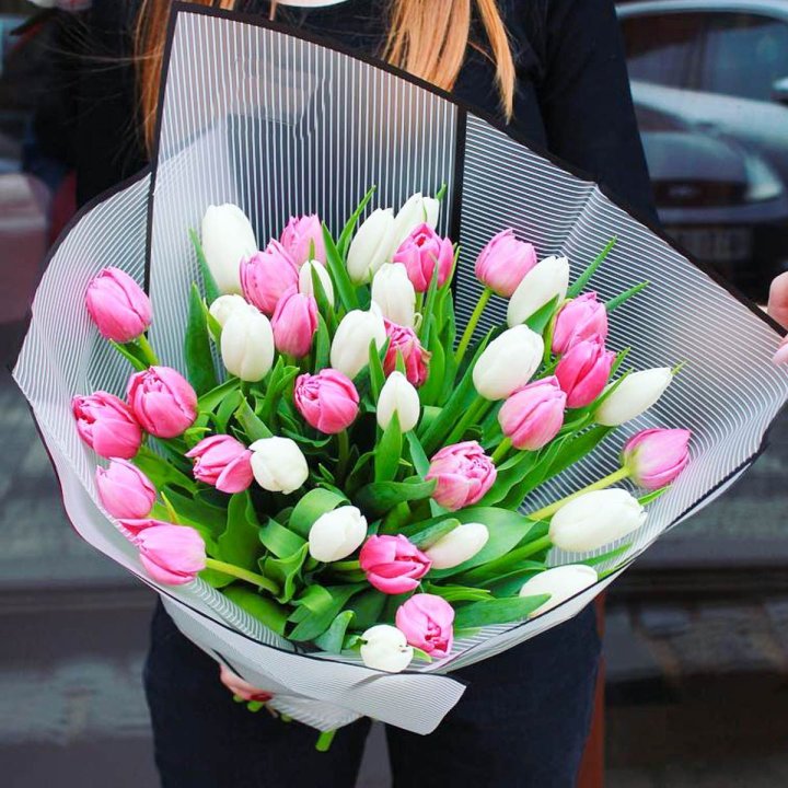 29 тюльпанов микс в Новосибирске