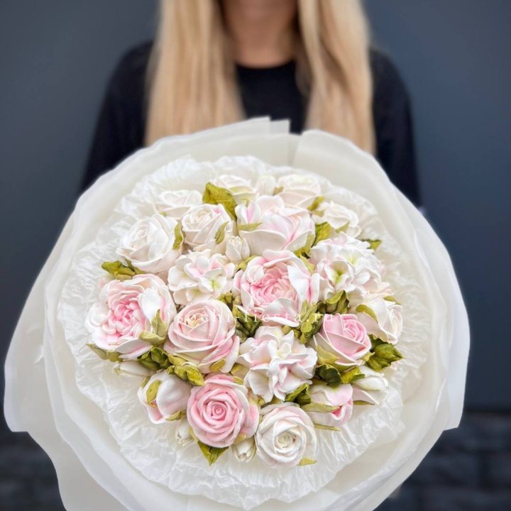 Сладкий букет из ЗЕФИРА нежный в Новосибирске